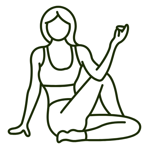 yoga position icon